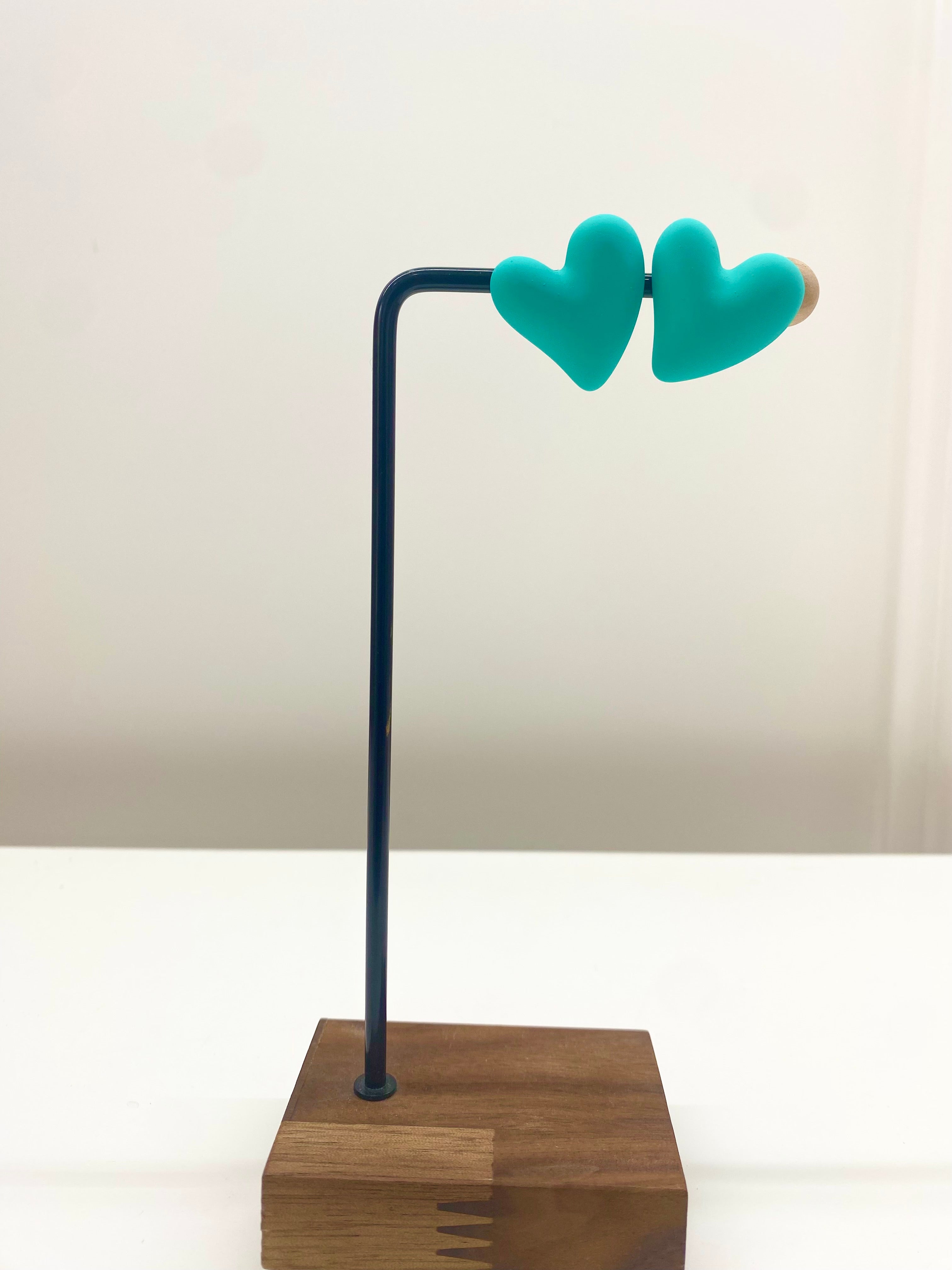 Orecchini cuore colorato