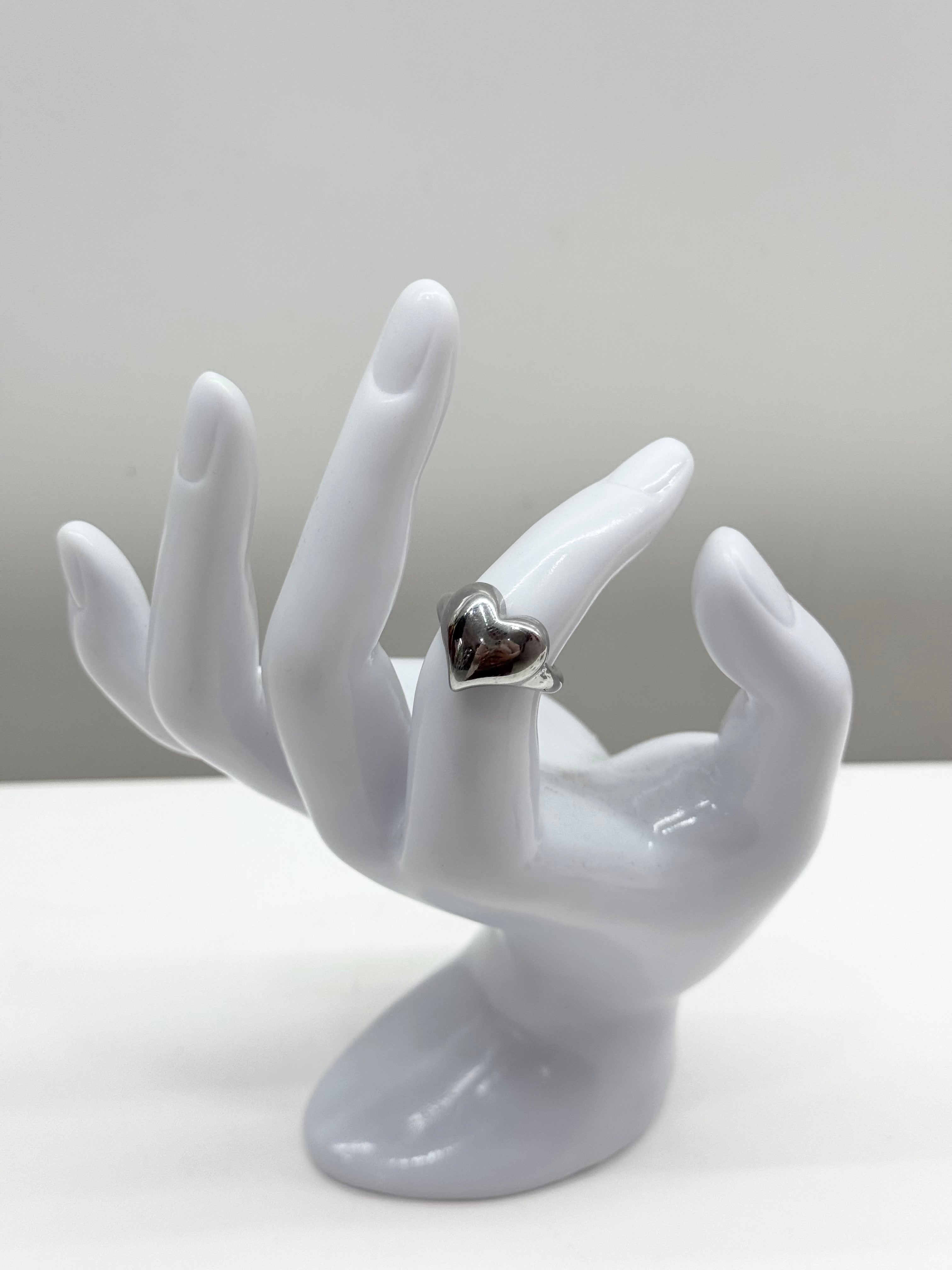 Anello cuore doppio