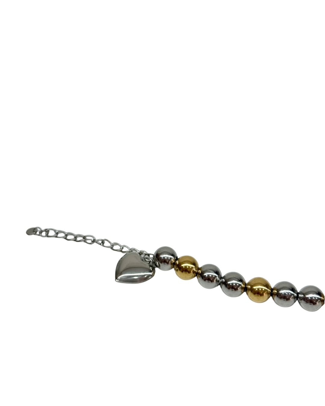 Bracciale palline argento oro