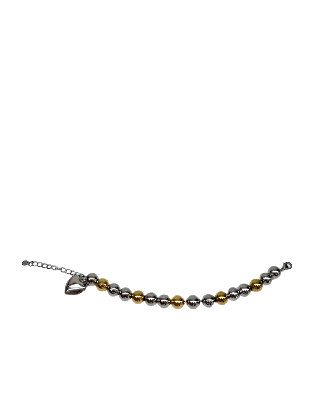 Bracciale palline argento oro