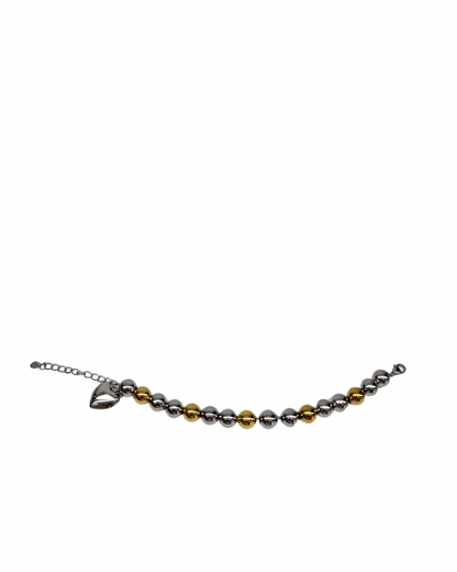 Bracciale palline argento oro